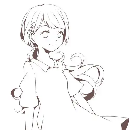 手绘教程,漫画人物线稿