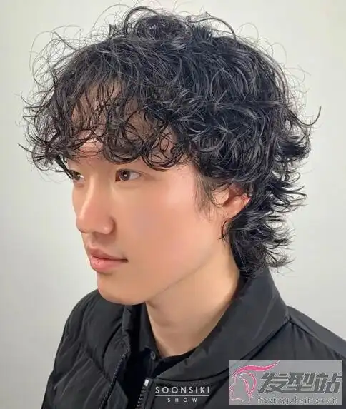 适合男生的烫发发型 小卷烫发洋气显发量_发型站_最新流行发型设计