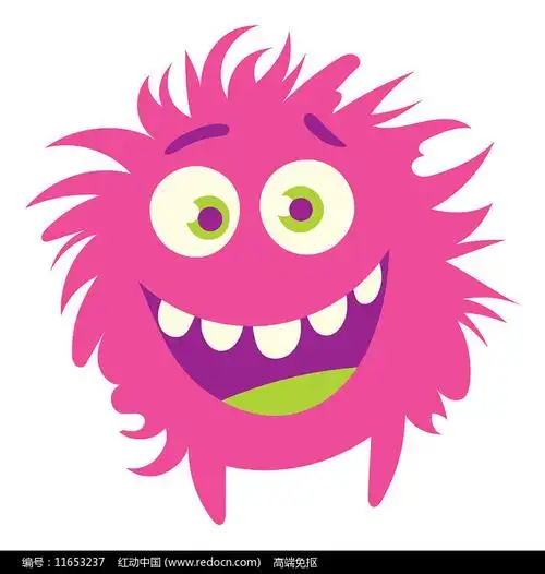 红毛怪外星人矢量图图片_卡通手绘_编号11653237_红动中国