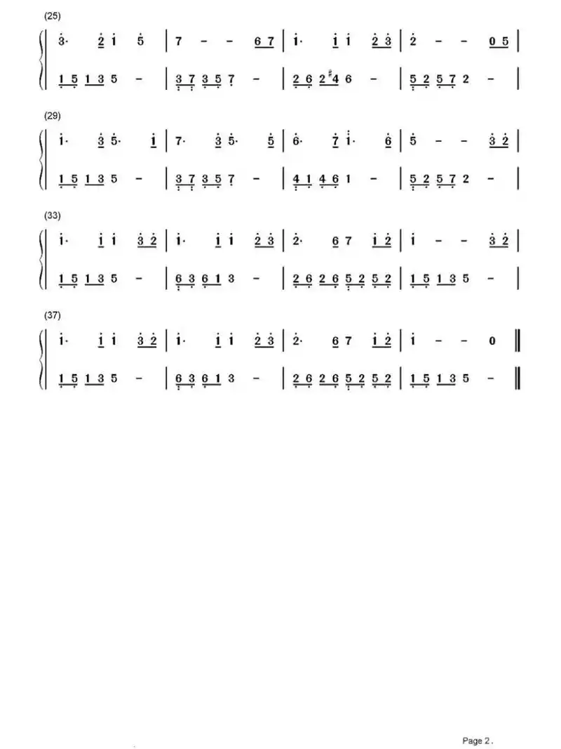 钢琴流行歌曲简谱分享13之 月亮代表我的心 #钢琴简谱# #钢琴弹奏