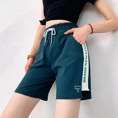 运动短裤女宽松速干跑步休闲短裤健身短裤女瑜伽五分裤短裤长款