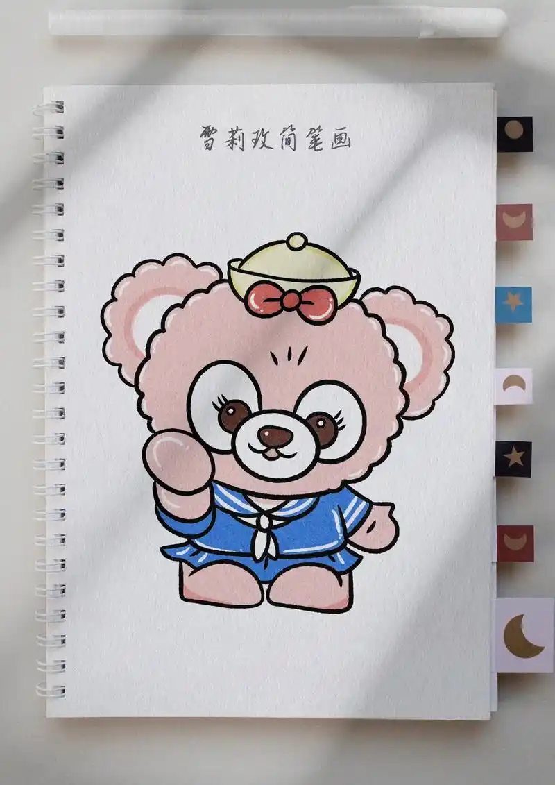 雪莉玫简笔画.迪士尼雪莉玫来啦,这么可可爱爱的,快跟我一起画 - 抖音