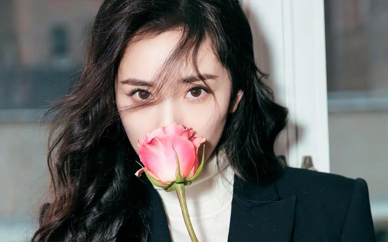 杨幂典雅性感高清桌面壁纸-大陆明星-壁纸下载-美桌网