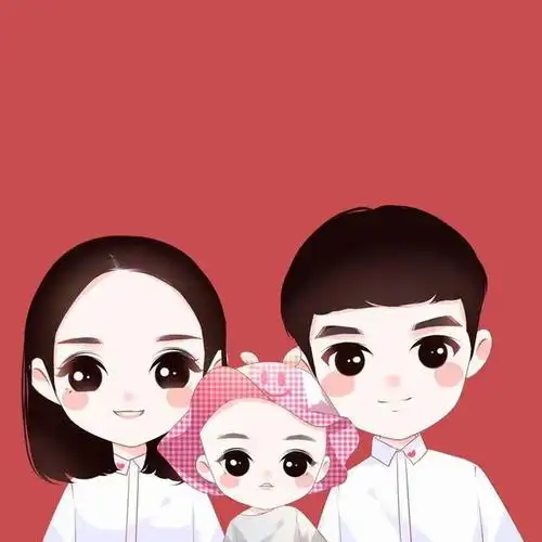 一家三口,四口家庭微信头像,温馨有爱全家福头像合集