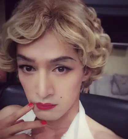 图胡歌男扮女装图片曝光男神变身梦露摆造型