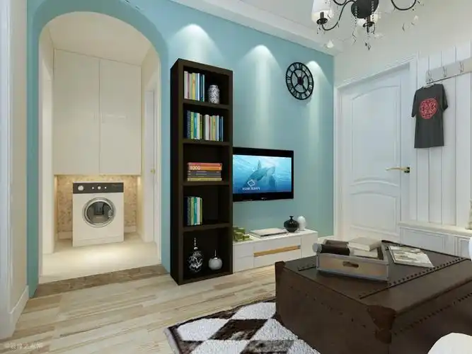 溪秀苑55平米一室一厅现代简约装修效果图