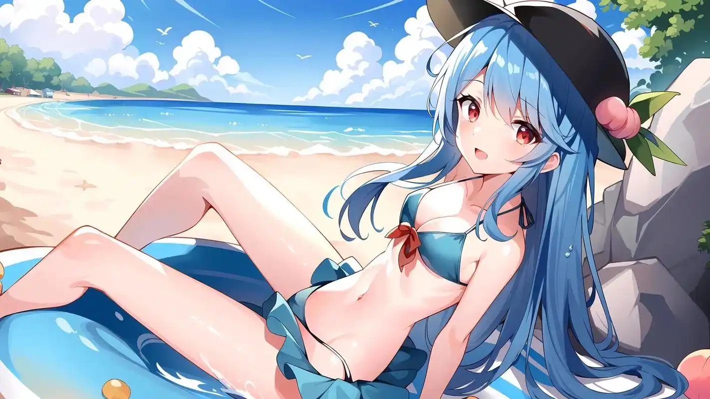 壁纸分享——幻想乡泳装派对#动漫美图 #二次元少女 #美图分 - 抖音