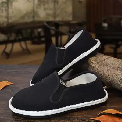 舒适透气老北京男布鞋开车防滑鞋懒人鞋休闲鞋千层底布鞋男单鞋鞋