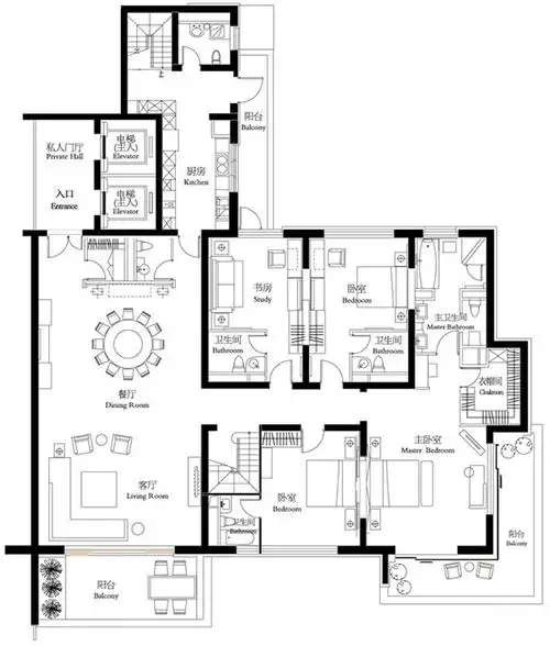 上海汤臣一品户型图