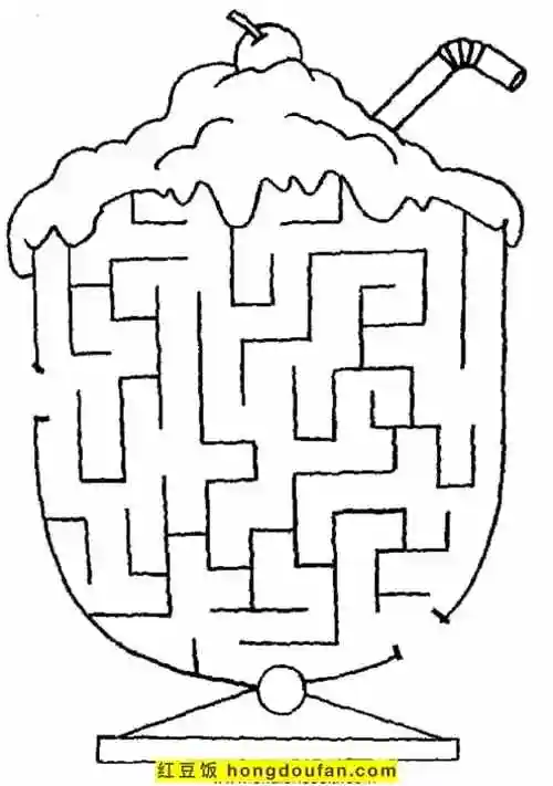 8张3到6岁孩子们喜欢的简单迷宫游戏图片免费下载-红豆饭小学生简笔画