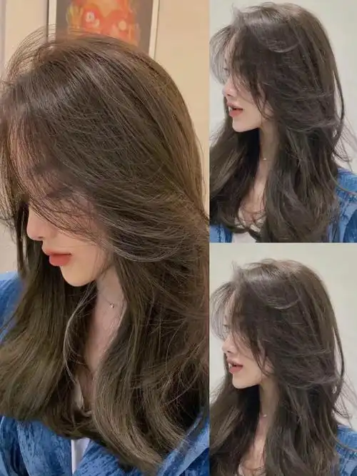 雾感棕色染发剂2021流行发色显白泡泡泡沫自己染发膏