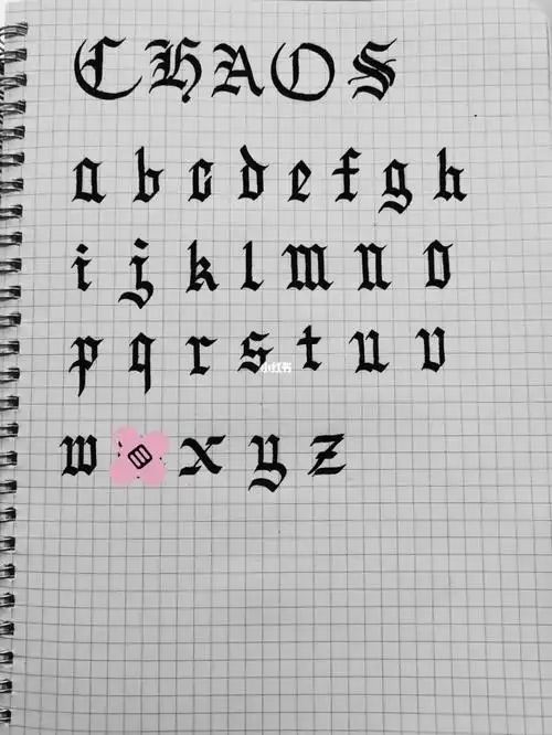 涂鸦字母  #涂鸦  #字母表  #哥特体 #哥特字体  #英文书法应肝位