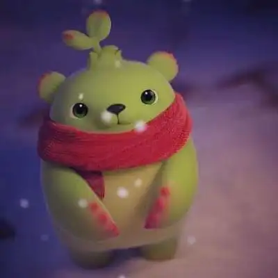 可爱的萌芽熊,送给爱的你_卡通动漫头像_我要个性网