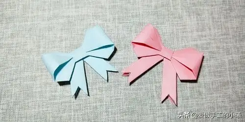 折纸合辑:蝴蝶结装饰折纸,实用美观,用处多多