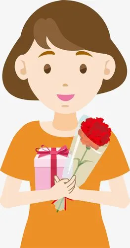 母亲节微笑开心的妈妈