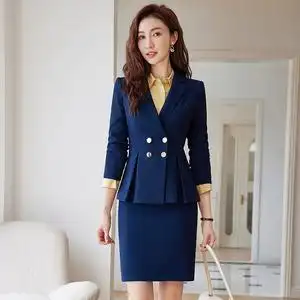 隽希junxi淘宝职业装女装套装长袖西装套裙长裤大学生面试修身气质