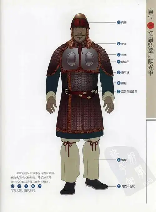 古代男子服饰的图解,周朝男子服装,详细描述(中国古代历代将士盔甲