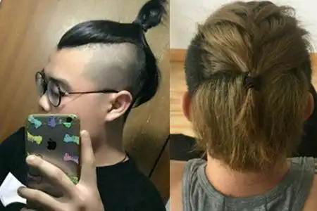 背头男生扎辫子教程 教你做出帅气的发型