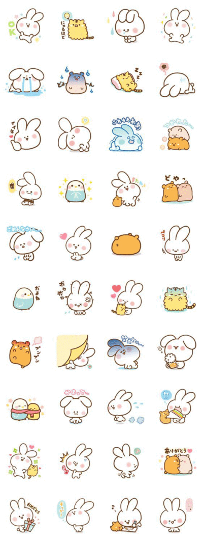 q版兔子萌图简笔画