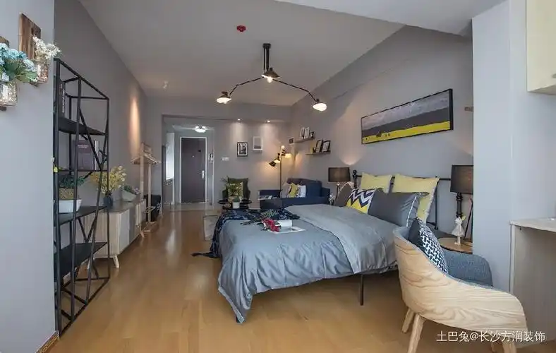 公寓卧室卧室现代简约50m05二居设计图片赏析--土巴兔装修效果图