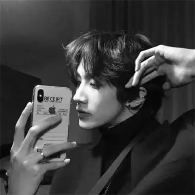 男头像黑白高冷真人帅气图片_男生头像_头像屋