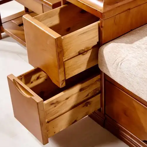 沙发简约抽屉入户包入户箱体储物客厅实木沙发