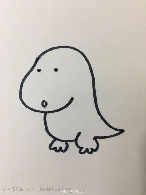 小恐龙怎么画简单又可爱 小恐龙怎么画简单又可爱图片