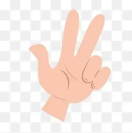 "卡通手指方向"