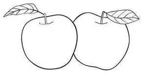 苹果怎么画切开的苹果简笔画