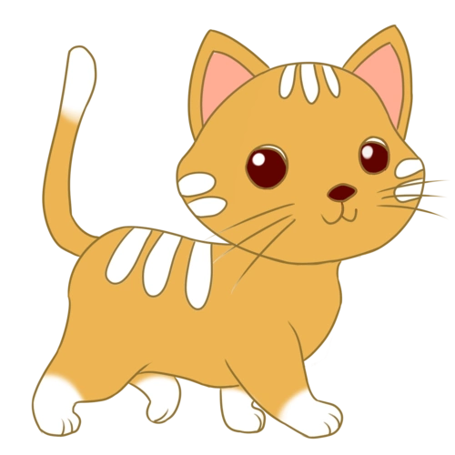 萌宠卡通小猫手绘插画图片