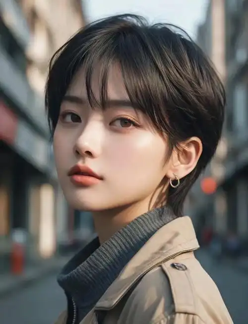 看韩女短发潮流