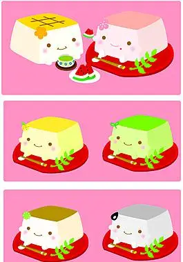 卡通豆腐
