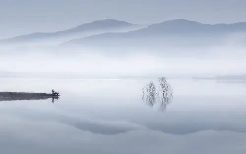山水壁画电视背景墙