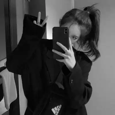 超拽霸气黑白女生头像图片