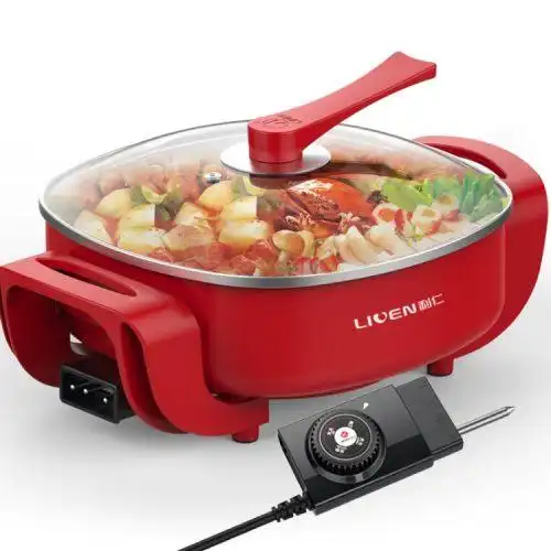利仁dhg-x40f电火锅家用多功能电炒锅电热锅不粘火锅锅电锅