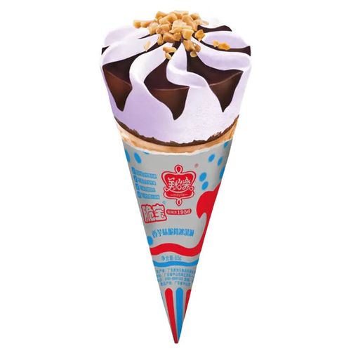 俏滋郎20支】美怡乐 1956香芋味 脆筒冰淇淋高蛋筒脆宝雪糕冰激凌 家