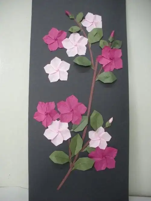 纸艺作品折纸墙贴 手工折纸大全-普车都