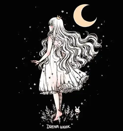 温柔的星星少女.by 画师cherri