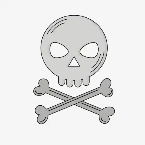 骷髅头简笔画 骷髅头简笔画可爱