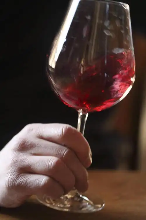 红酒,葡萄酒,西方人,手,一个人,竖图,室内,特写,白天,侧面,杯子,欧洲