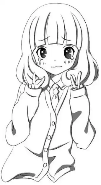 学习学生制服美少女的漫画绘画方法