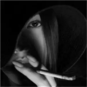 伤感超拽抽烟女生头像