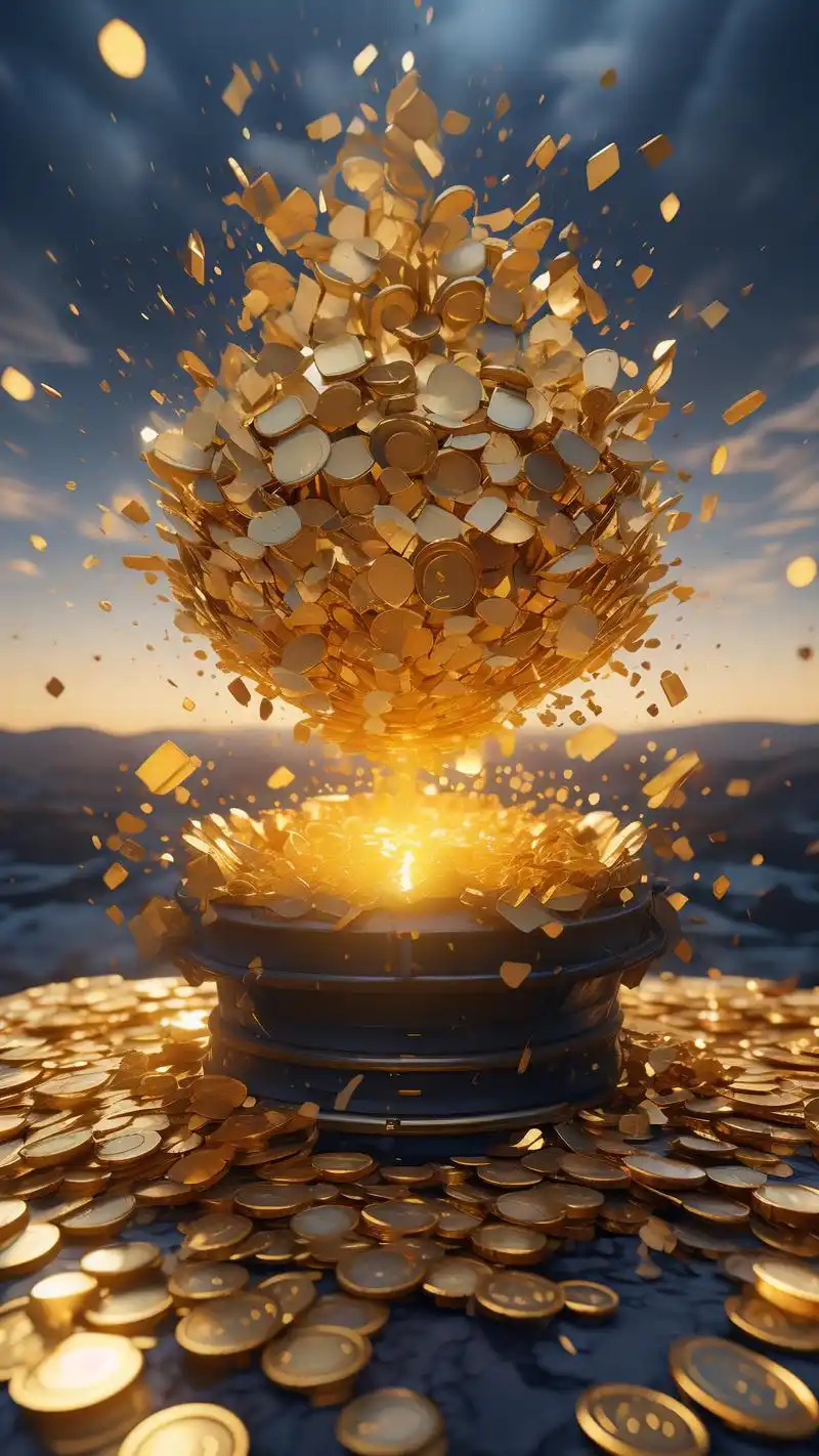 快来换上这组发财金币壁纸吧!