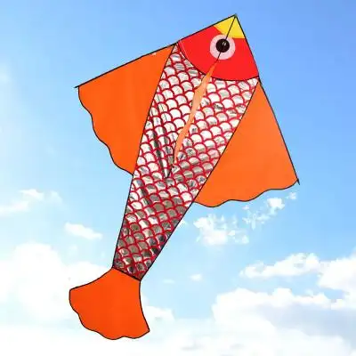 风筝 小鲤鱼风筝 儿童卡通风筝 三角好飞 颜色随机