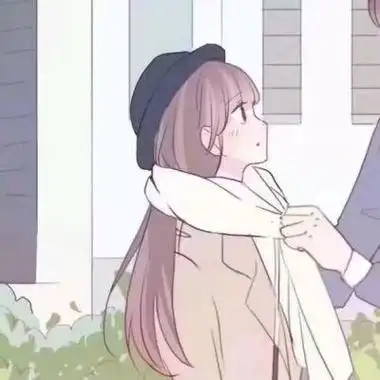 超萌可爱情侣头像一对手绘呆萌个性情头手绘图片