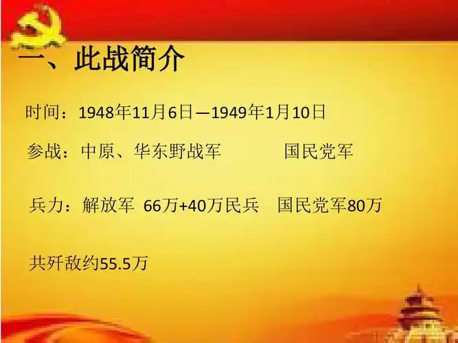 解放战争之淮海战役ppt