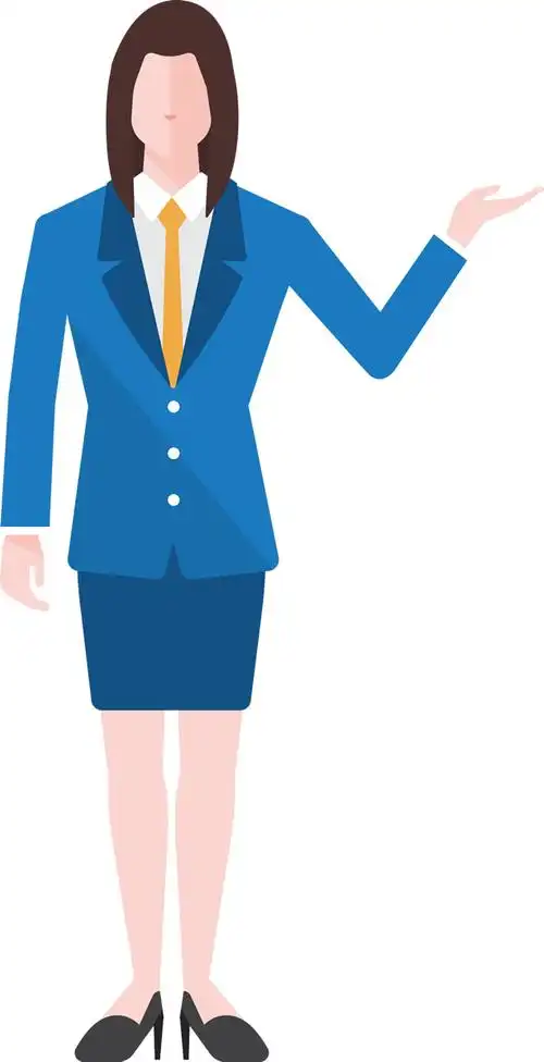 55张扁平化卡通商务人物单人png高清图片