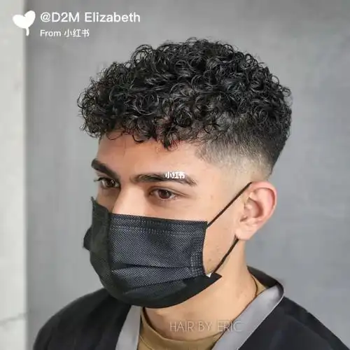 男士烫发美式潮流风拉美小卷