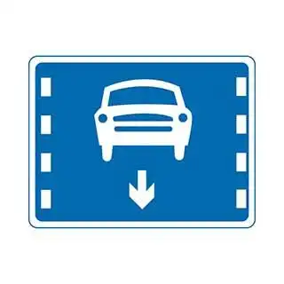 a,小客车单向通行车道 b,机动车行驶车道 c,试车专用车道 d,小客车