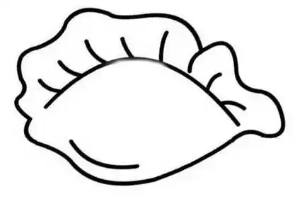 水饺简笔画 可爱儿童饺子简笔画